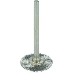 3/4″ Miniature Wire Wheel, .005″ Stainless Steel Fill, 1/8″ Stem - Exact Tooling