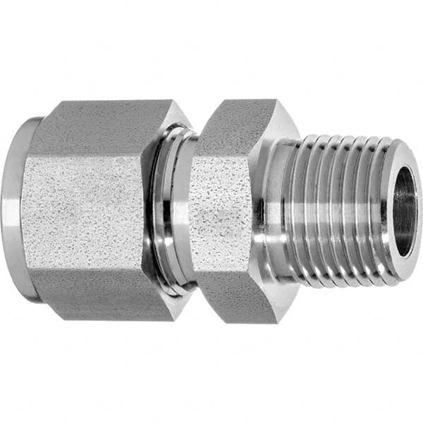 Value Collection - Metal Compression Tube Fittings Type: Male Connector End Connections: Comp x MNPT - Exact Tooling