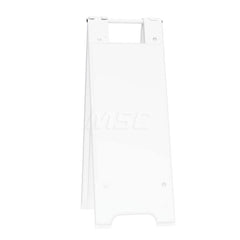 Barrier Parts & Accessories; Type: Sign Stand; Color: White; Height (Decimal Inch): 36.000000; Base Material: Polyethylene; Length (Inch): 3; Width (Inch): 13; Finish/Coating: White; For Use With: Indoor & Outdoor; Material: Plastic; For Use With: Indoor
