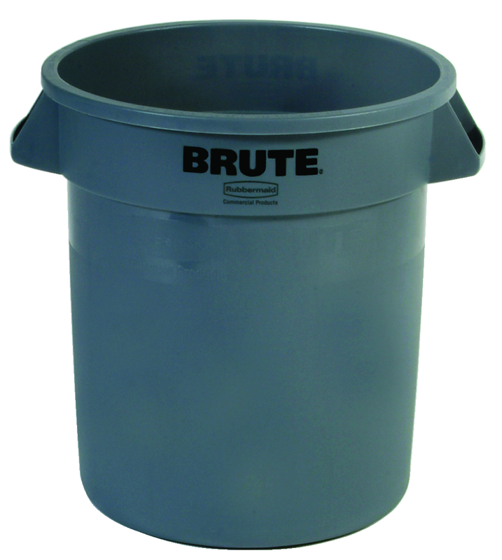 Brute - 10 Gallon Round Container - Double-ribbed base - Exact Tooling