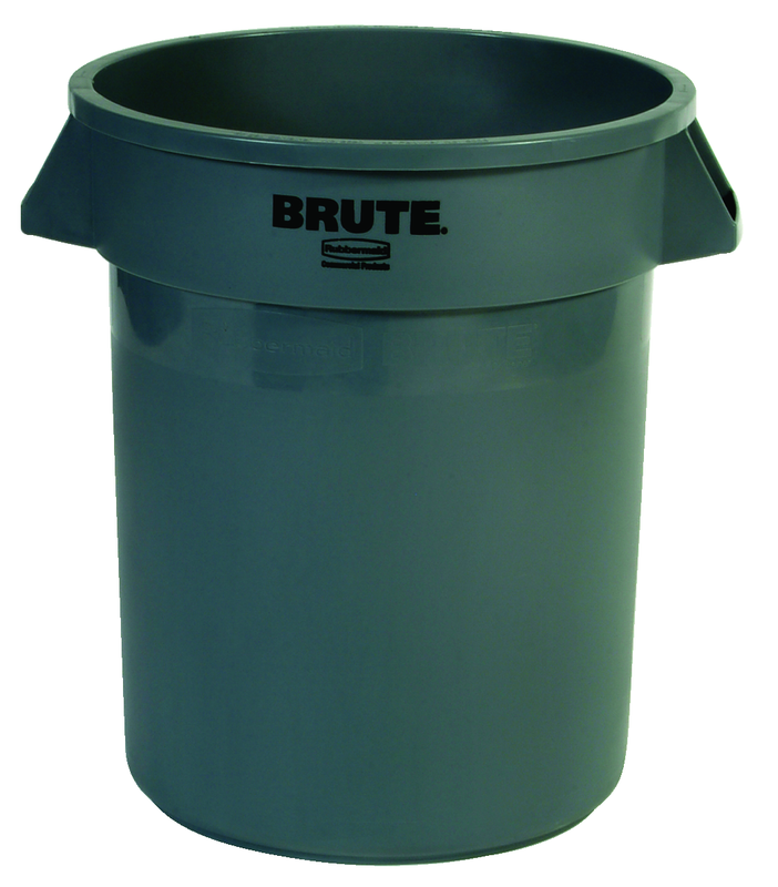 Brute - 20 Gallon Round Container --Â Double-ribbed base - Exact Tooling