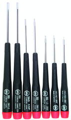 7 Piece - .71mm - 3mm - Precision Hex Screwdriver Metric Set - Exact Tooling