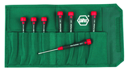 8 Piece - .028 - 1/8 - PicoFinish Precision Hex Screwdriver Inch Set In Pouch - Exact Tooling