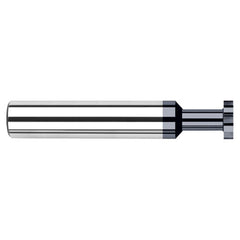 ‎0.5000″ (1/2″) Cutter Diameter × 0.0310″ (1/32″) Width × 1.5000″ (1-1/2″) Neck Length Carbide Square Standard Keyseat Cutter, 8 Flutes, AlTiN Coated - Exact Tooling