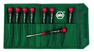 8 Piece - 3/32 - 1/4" - PicoFinish Precision Inch Nut Driver Set in Canvas Pouch - Exact Tooling