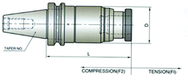 NO.3 BT50 TENS/COMP TAP HOLDER - Exact Tooling