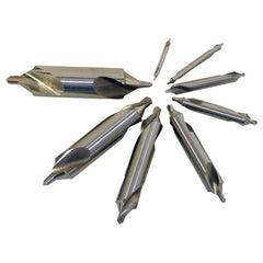 #11-#18 × 60 Degree HSS Center Drill Set - Bell Type - Exact Tooling