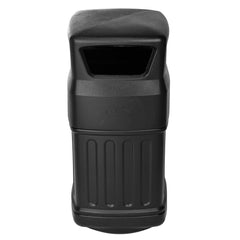 Alpine Industries - Trash Cans & Recycling Containers; Type: Trash Can ; Container Shape: Square ; Container Size: 16 gal ; Container Graphics: None ; Color: Black ; Finish: Black - Exact Tooling