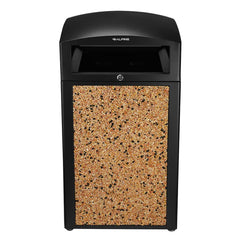 Alpine Industries - Trash Cans & Recycling Containers; Type: Trash Can ; Container Shape: Square ; Container Size: 40 gal ; Container Graphics: None ; Color: Stone ; Finish: Powder Coated - Exact Tooling
