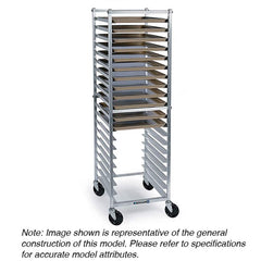 Lakeside - Storage Racks; Type: Pan Rack ; Width (Inch): 20-1/2 ; Height (Inch): 69 ; Depth (Inch): 26-1/2 ; Additional Information: Economical aluminum rack ships partially assembled. Welded ledge side panels bolt into cross-member frame pieces for adde - Exact Tooling
