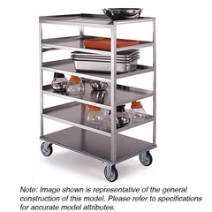 Lakeside - Carts; Type: Utility Cart ; Load Capacity (Lb.): 500.000 ; Number of Slots: 0 ; Number of Shelves: 6 ; Width (Inch): 22-1/4 ; Length (Inch): 51-3/8 - Exact Tooling