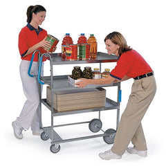 Lakeside - Carts; Type: Utility Cart ; Load Capacity (Lb.): 700.000 ; Number of Slots: 0 ; Number of Shelves: 3 ; Width (Inch): 21-5/8 ; Length (Inch): 41-3/8 - Exact Tooling