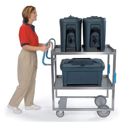Lakeside - Carts; Type: Utility Cart ; Load Capacity (Lb.): 700.000 ; Number of Slots: 0 ; Number of Shelves: 2 ; Width (Inch): 21-5/8 ; Length (Inch): 41-3/8 - Exact Tooling