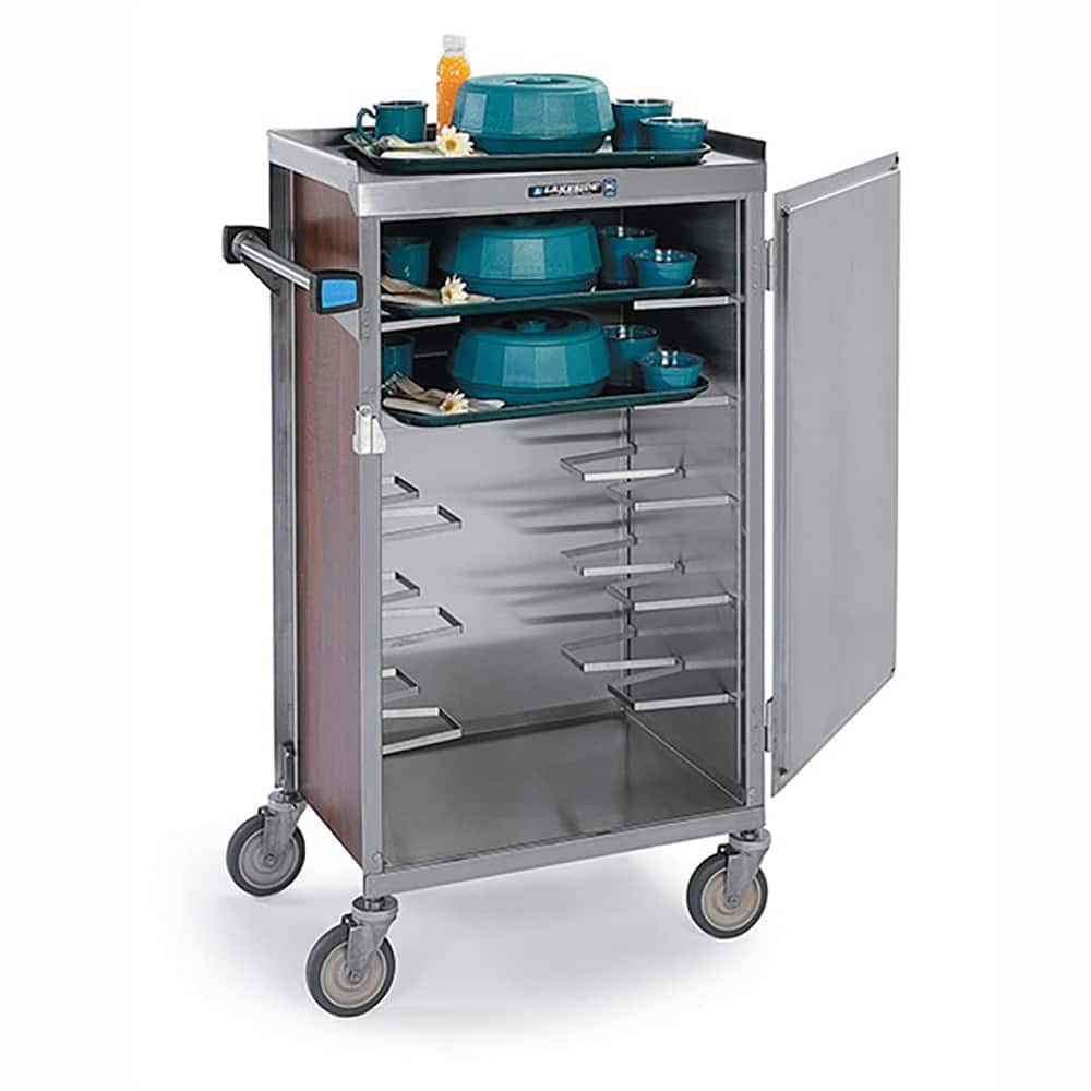 Lakeside - Carts; Type: Tray Delivery Cart ; Load Capacity (Lb.): 250.000 ; Number of Slots: 6 ; Number of Shelves: 0 ; Width (Inch): 17-1/4 ; Length (Inch): 25-1/8 - Exact Tooling