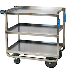 Lakeside - Carts; Type: Utility Cart ; Load Capacity (Lb.): 1000.000 ; Number of Slots: 0 ; Number of Shelves: 3 ; Width (Inch): 39 ; Length (Inch): 22-3/4 - Exact Tooling