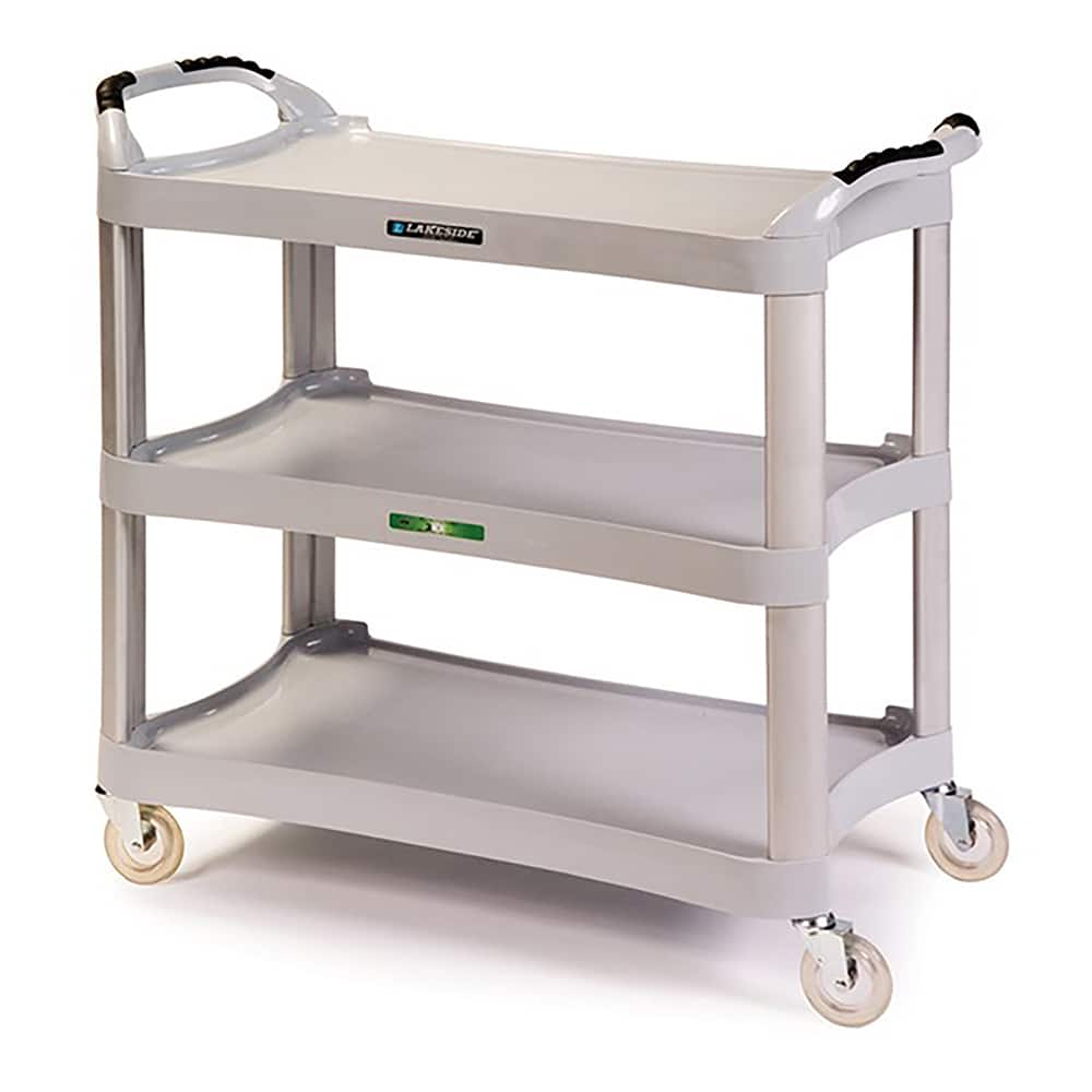 Lakeside - Carts; Type: Utility Cart ; Load Capacity (Lb.): 500.000 ; Number of Slots: 0 ; Number of Shelves: 3 ; Width (Inch): 20 ; Length (Inch): 42 - Exact Tooling