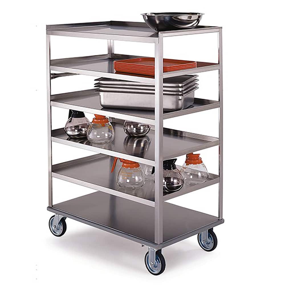 Lakeside - Carts; Type: Utility Cart ; Load Capacity (Lb.): 500.000 ; Number of Slots: 0 ; Number of Shelves: 6 ; Width (Inch): 22-1/4 ; Length (Inch): 36-3/8 - Exact Tooling