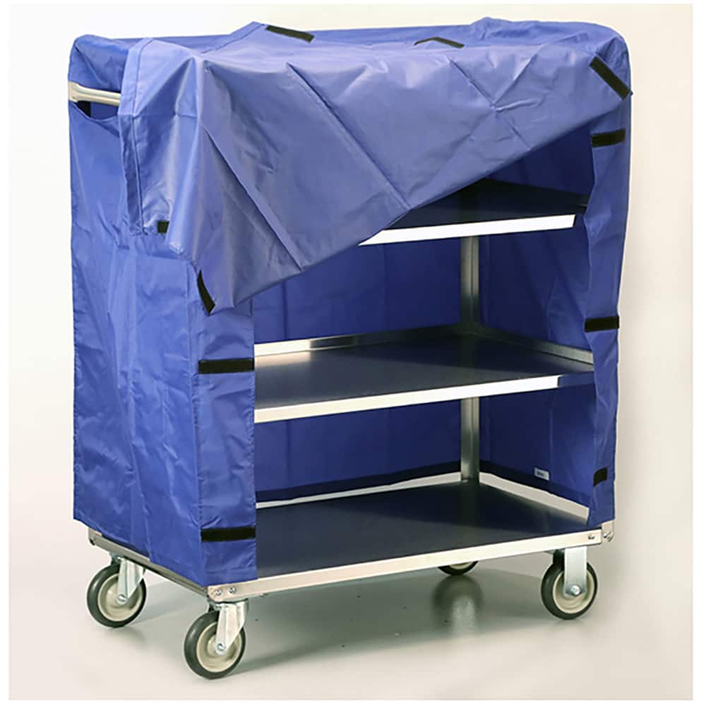 Lakeside - Carts; Type: Linen Cart ; Load Capacity (Lb.): 400.000 ; Number of Slots: 0 ; Number of Shelves: 4 ; Width (Inch): 22-1/4 ; Length (Inch): 36-3/8 - Exact Tooling