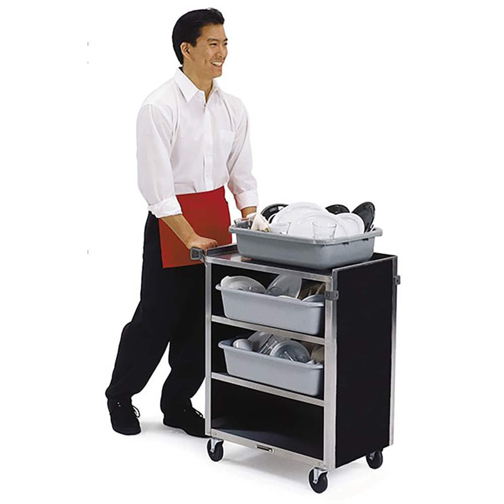 Lakeside - Carts; Type: Utility Cart ; Load Capacity (Lb.): 300.000 ; Number of Slots: 0 ; Number of Shelves: 4 ; Width (Inch): 16-1/2 ; Length (Inch): 27-3/4 - Exact Tooling