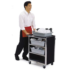 Lakeside - Carts; Type: Utility Cart ; Load Capacity (Lb.): 300.000 ; Number of Slots: 0 ; Number of Shelves: 4 ; Width (Inch): 16-1/2 ; Length (Inch): 27-3/4 - Exact Tooling