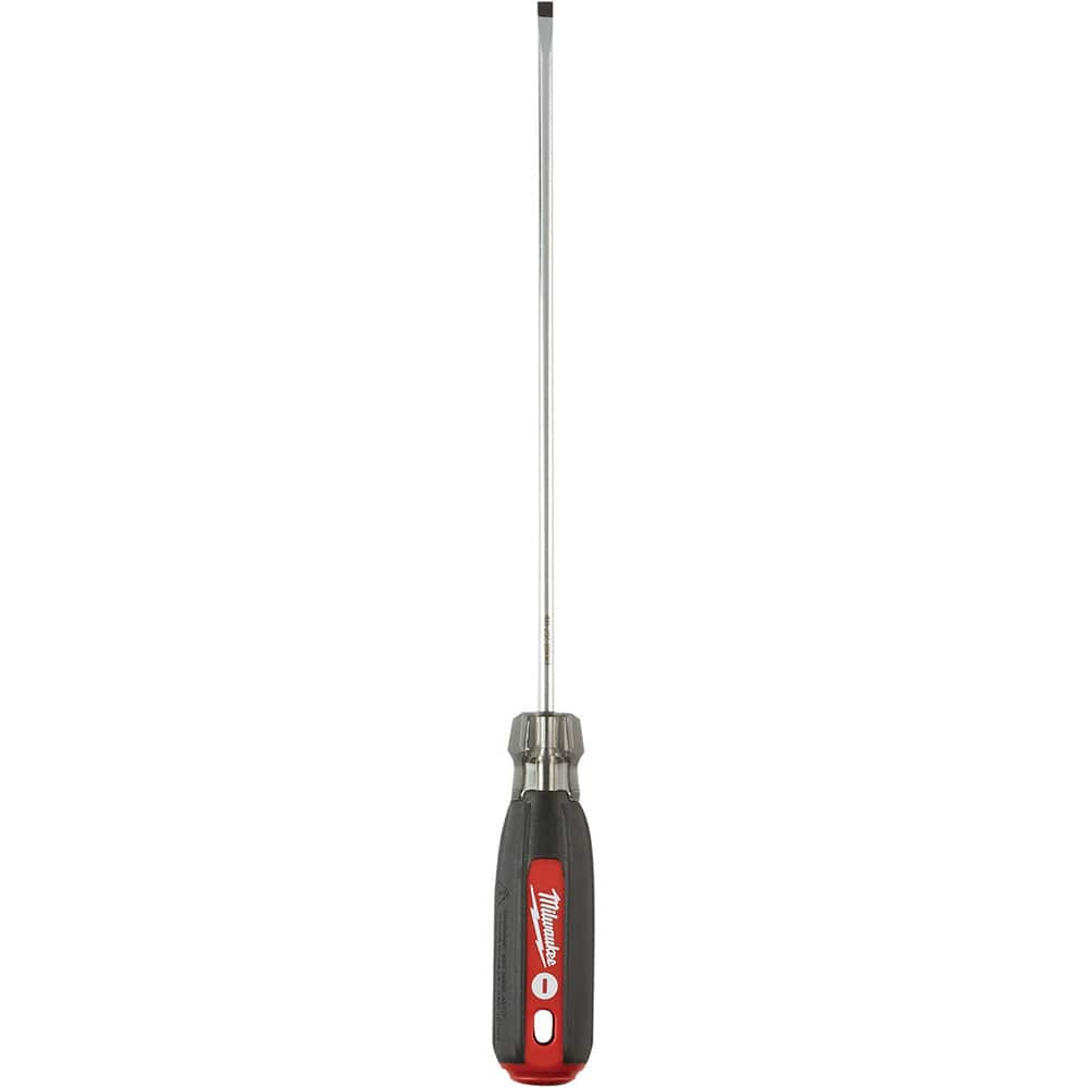 Milwaukee Tool - Slotted Screwdrivers; Tool Type: Cabinet ; Overall Length Range: 10" and Longer ; Handle Style: Ergonomic Cushioned Grip ; Blade Width (Inch): 3/16 ; Overall Length (Inch): 11 ; Shank Type: Straight - Exact Tooling
