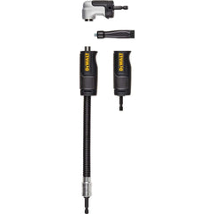 DeWALT - Power Drill Accessories; Accessory Type: Right Angle Attachment ; For Use With: Impact Driver ; Drive Size (Inch): 1/4 Hex ; Additional Information: 4-In-1 Modular Right-Angle System Transforms To Quickly Switch Between A Compact Right Angle, St - Exact Tooling
