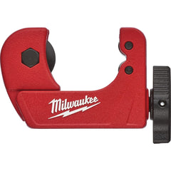 Milwaukee Tool - Pipe & Tube Cutters; Type: Mini Tube Cutter ; Maximum Pipe Capacity (Inch): 3/4 ; Minimum Pipe Capacity: 1/8 (Inch); Cuts Material Type: Copper ; Overall Length (Inch): 4-1/2 ; Battery Included: No - Exact Tooling
