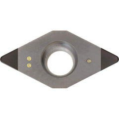 DCMW070204T00815ME CBN Turning Insert Megacoat Finish, Neutral, 1/4″ Inscribed Circle, 0.0157″ Corner Radius, 0.0937″ Thick, 55° Diamond, Series KBN