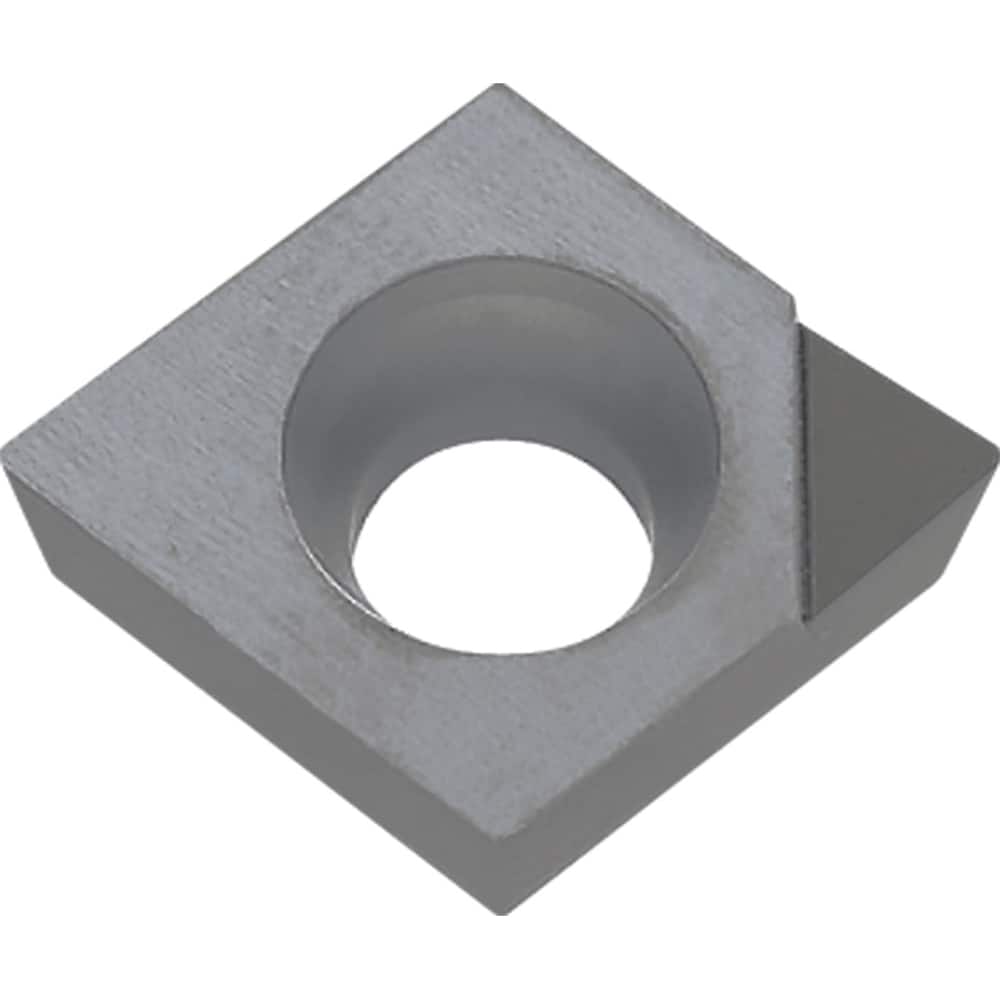 CCGW040102SE KPD001 PCD Turning Insert Uncoated, Neutral, 0.1693″ Inscribed Circle, 0.0079″ Corner Radius, 0.0709″ Thick, 80° Diamond