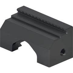 Schunk - Vise Jaws; Jaw Shape: Double Step ; Jaw Width (mm): 45.00 ; Jaw Width (Inch): 2 ; Jaw Width (Decimal Inch): 2 ; Jaw Height (mm): 22.00 ; Jaw Height (Inch): 1 - Exact Tooling