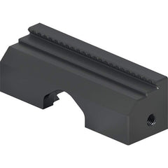 Schunk - Vise Jaws; Jaw Shape: Double Step ; Jaw Width (mm): 70.00 ; Jaw Width (Inch): 3 ; Jaw Width (Decimal Inch): 3 ; Jaw Height (mm): 22.00 ; Jaw Height (Inch): 1 - Exact Tooling