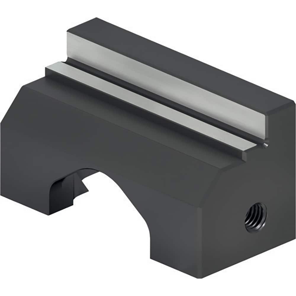 Schunk - Vise Jaws; Jaw Shape: Double Step ; Jaw Width (mm): 45.00 ; Jaw Width (Inch): 2 ; Jaw Width (Decimal Inch): 2 ; Jaw Height (mm): 24.00 ; Jaw Height (Inch): 1 - Exact Tooling