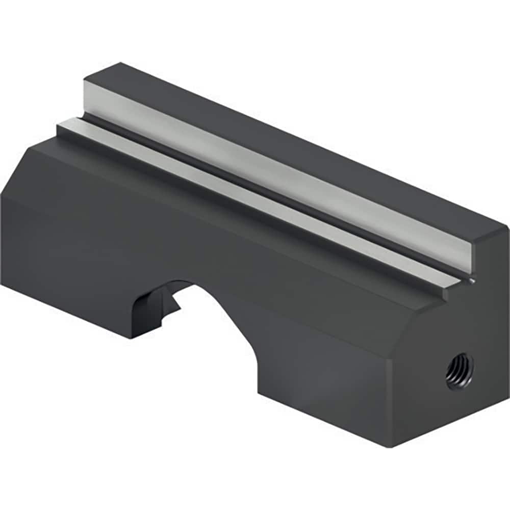 Schunk - Vise Jaws; Jaw Shape: Double Step ; Jaw Width (mm): 70.00 ; Jaw Width (Inch): 3 ; Jaw Width (Decimal Inch): 3 ; Jaw Height (mm): 24.00 ; Jaw Height (Inch): 1 - Exact Tooling