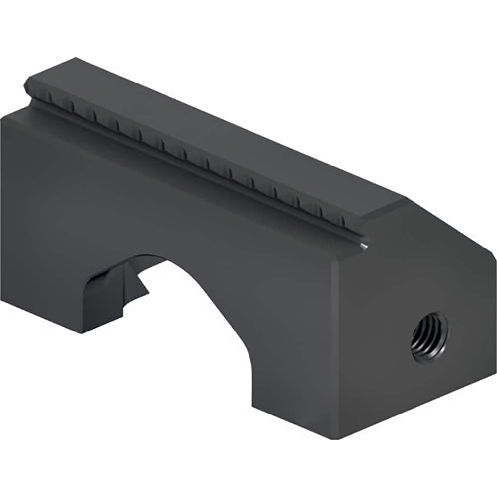 Schunk - Vise Jaws; Jaw Shape: Step ; Jaw Width (mm): 45.00 ; Jaw Width (Inch): 2 ; Jaw Width (Decimal Inch): 2 ; Jaw Height (mm): 22.00 ; Jaw Height (Inch): 1 - Exact Tooling