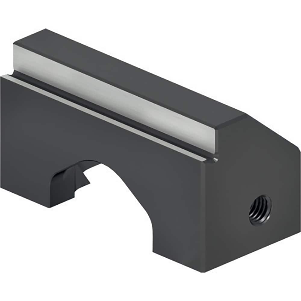 Schunk - Vise Jaws; Jaw Shape: Step ; Jaw Width (mm): 45.00 ; Jaw Width (Inch): 2 ; Jaw Width (Decimal Inch): 2 ; Jaw Height (mm): 24.00 ; Jaw Height (Inch): 1 - Exact Tooling