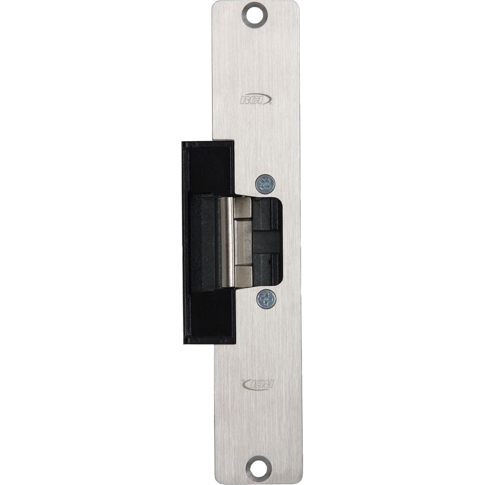 Dorma Kaba - Strikes; Type: Low Profile Centerline Strikes ; Length (Inch): 4-7/8 ; Width (Inch): 1-7/16 ; Material: Zinc ; Finish/Coating: Brushed Stainless (32D) - Exact Tooling