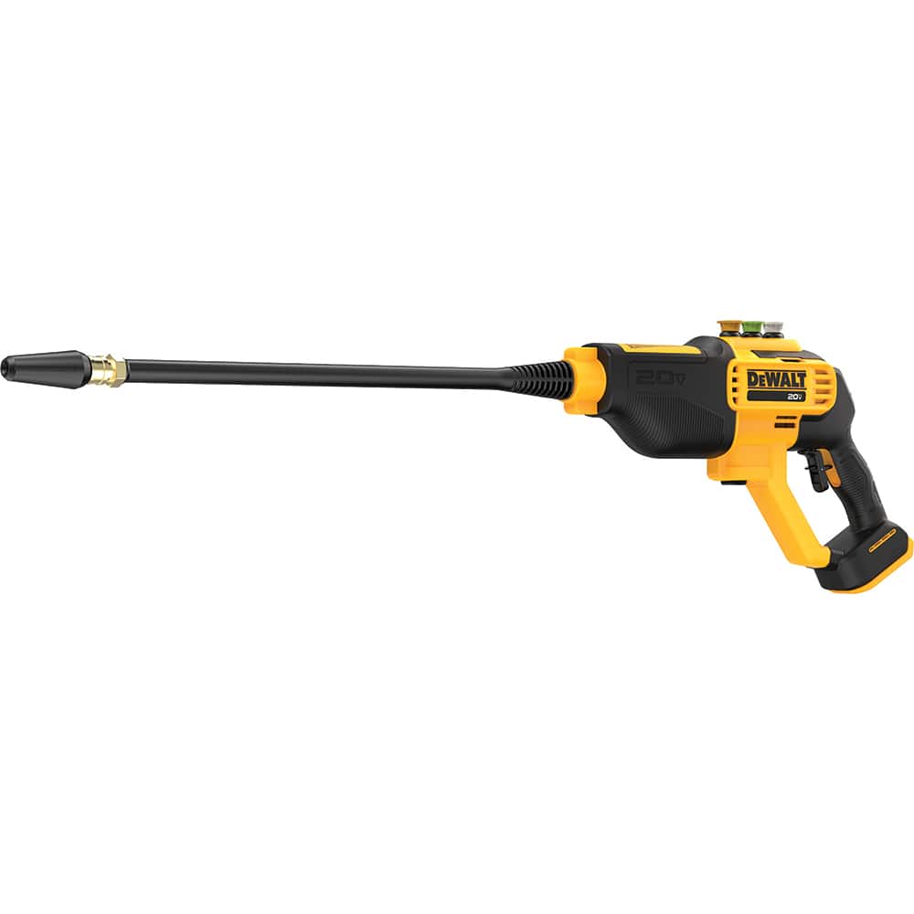 DeWALT - Pressure Washers; Type: Cold Water ; Engine Power Type: Battery ; Pressure (psi): 550.00 ; Maximum Voltage Rating: 20.00 ; Rate of Flow (GPM): 2.20 ; Engine Brand: None - Exact Tooling
