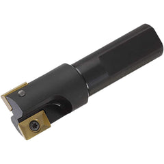 Kyocera - Indexable Square-Shoulder End Mills; Cutting Diameter (Decimal Inch): 1.5000 ; Cutting Diameter (Inch): 1.5 ; Shank Type: Cylindrical ; Shank Diameter (Inch): 1.0000 ; Overall Length/Projection (Decimal Inch): 3.7800 ; Lead Angle: 90 - Exact Tooling