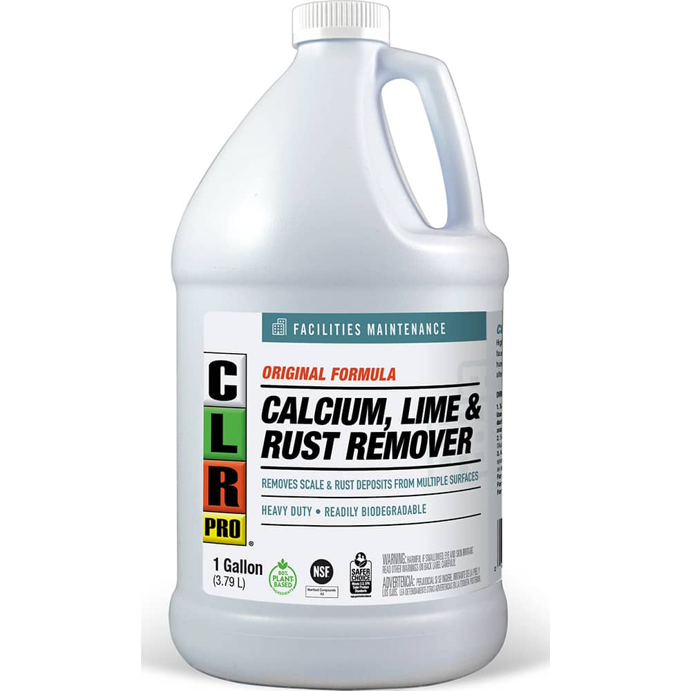 CLR Pro - All-Purpose Cleaners & Degreasers; Type: All-Purpose Cleaner; Descaler ; Container Type: Jug w/Handle ; Container Size: 1 Gal ; Scent: Acidic ; Form: Liquid; Liquid Concentrate ; Material Application: Automotive; Bathrooms; Brass; Brick; Cement - Exact Tooling
