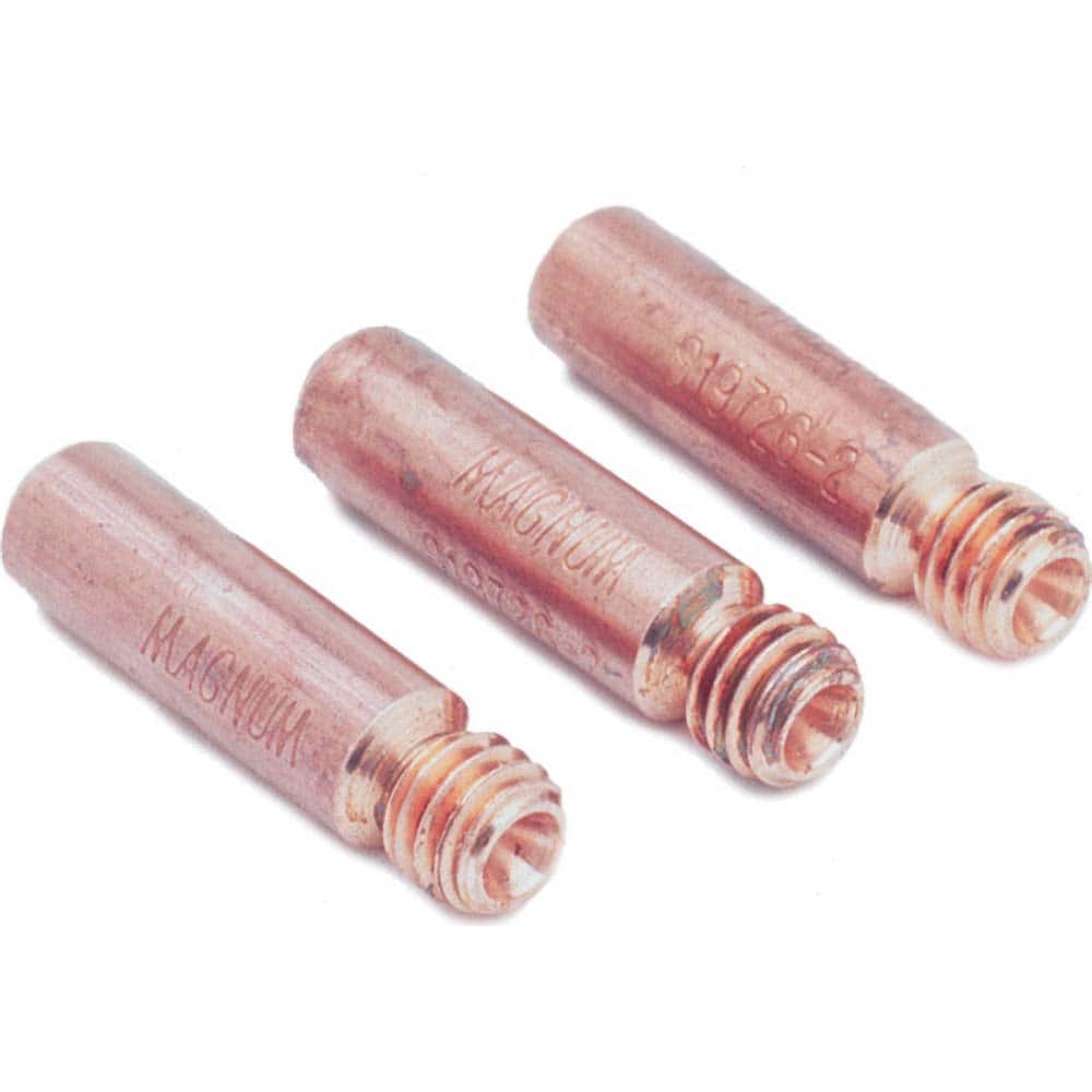 Lincoln Electric - MIG Welder Nozzles, Tips & Insulators; Type: Magnum Pro Flux Core Nozzle ; Maximum Wire Outside Diameter: .035 (Inch) - Exact Tooling