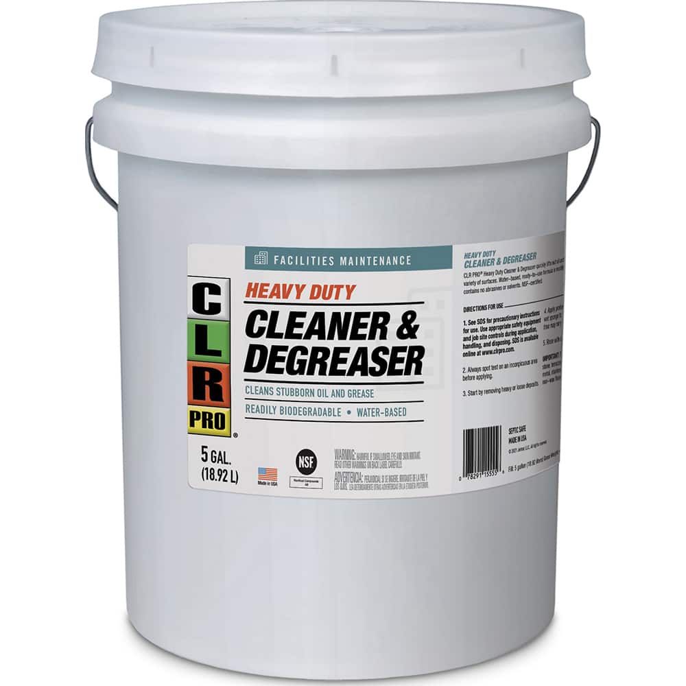 CLR Pro - All-Purpose Cleaners & Degreasers; Type: Non-Chlorinated Heavy Duty Degreaser; Cleaner/Degreaser ; Container Type: Pail ; Container Size: Pail ; Scent: Soapy ; Form: Liquid; Liquid Concentrate ; Material Application: Asphalt; Auto Bodies; Autom - Exact Tooling