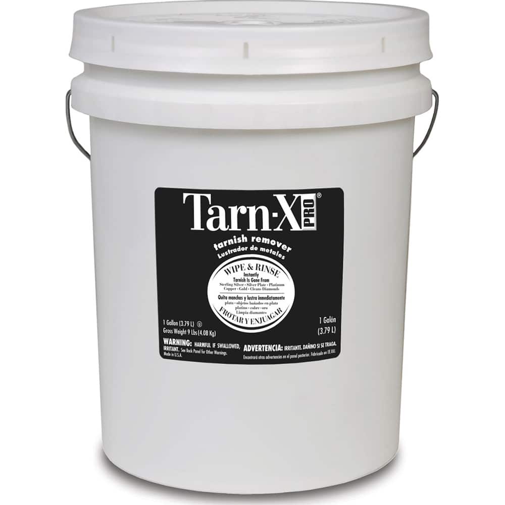 Tarn-X PRO - Metal, Stone & Furniture Polishes & Cleaners; Type: Tarnish Remover; Metal Cleaner ; Form: Liquid ; Container Size (Gal.): 5.00 ; Container Type: Pail ; Scent: Acidic - Exact Tooling