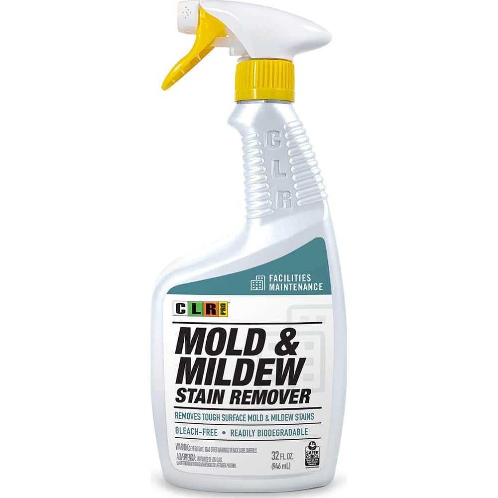 CLR Pro - All-Purpose Cleaners & Degreasers; Type: Mold & Mildew Stain Remover; Spot/Stain Cleaner ; Container Type: Spray Bottle ; Container Size: 32 oz ; Scent: Soapy ; Form: Liquid; Liquid Concentrate; Wash ; Material Application: Baseboards; Cast Sil - Exact Tooling