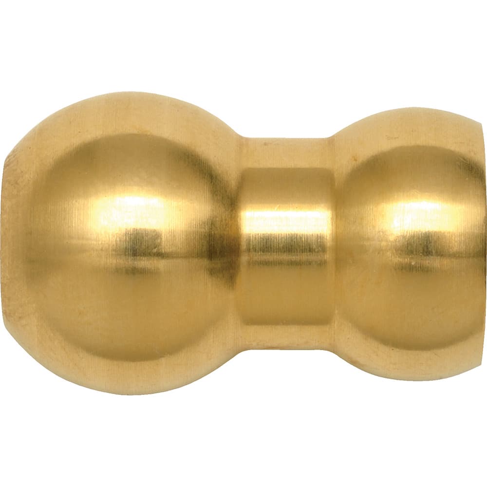 Loc-Line - Coolant Hose Adapters, Connectors & Sockets; Type: Adapter ; Hose Inside Diameter (Inch): 1/4 ; Thread Type: NonThreaded ; Connection Type: 14mm Ball Spherical (Fish Eye) ; Body Material: Brass ; Maximum Flow Rate (GPM): 4.17 - Exact Tooling