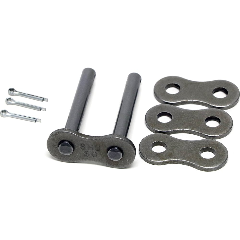Shuster - 160-2CCL, 2" Pitch, ANSI 160-2, Cottered Type Connector Link - Exact Tooling