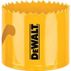 DeWALT - Hole Saws; Saw Diameter (Inch): 2-5/8 ; Cutting Depth (Inch): 1-3/4 ; Saw Material: Bi-Metal ; Cutting Edge Style: Toothed Edge ; Material Application: Metal; Plastic; Wood - Exact Tooling