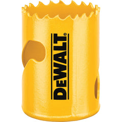 DeWALT - Hole Saws; Saw Diameter (Inch): 1-1/2 ; Cutting Depth (Inch): 1-3/4 ; Saw Material: Bi-Metal ; Cutting Edge Style: Toothed Edge ; Material Application: Metal; Plastic; Wood ; Pipe Size Compatibility (Inch): 4-1/8 - Exact Tooling