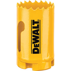 DeWALT - Hole Saws; Saw Diameter (Inch): 1-7/16 ; Cutting Depth (Inch): 1-3/4 ; Saw Material: Bi-Metal ; Cutting Edge Style: Toothed Edge ; Material Application: Metal; Plastic; Wood - Exact Tooling