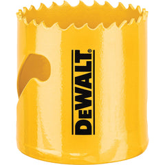 DeWALT - Hole Saws; Saw Diameter (Inch): 2-1/8 ; Cutting Depth (Inch): 1-3/4 ; Saw Material: Bi-Metal ; Cutting Edge Style: Toothed Edge ; Material Application: Metal; Plastic; Wood - Exact Tooling