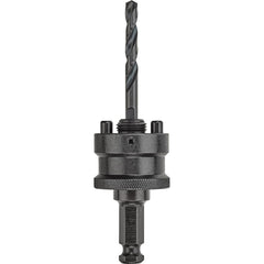 DeWALT - Hole-Cutting Tool Arbors; Tool Compatibility: Hole Saws ; Minimum Tool Diameter Compatibility (Inch): 9/16 ; Maximum Tool Diameter Compatibility (Inch): 1-3/16 ; Shank Type: Hex ; Shank Cross-Section Shape: Hex ; Integral Pilot Type: None - Exact Tooling